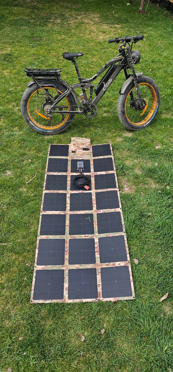 48V-72V ebike battery 300W Solar Blanket charging kit No US Sales Tax!– Off Grid Trek