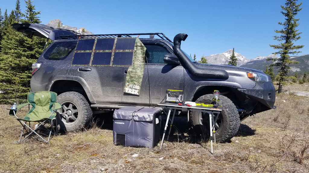 120W Solar Blanket Bug Out Package to charge your 12V/24V vehicle or trailer batteries + No US Sales Tax! - Off Grid Trek