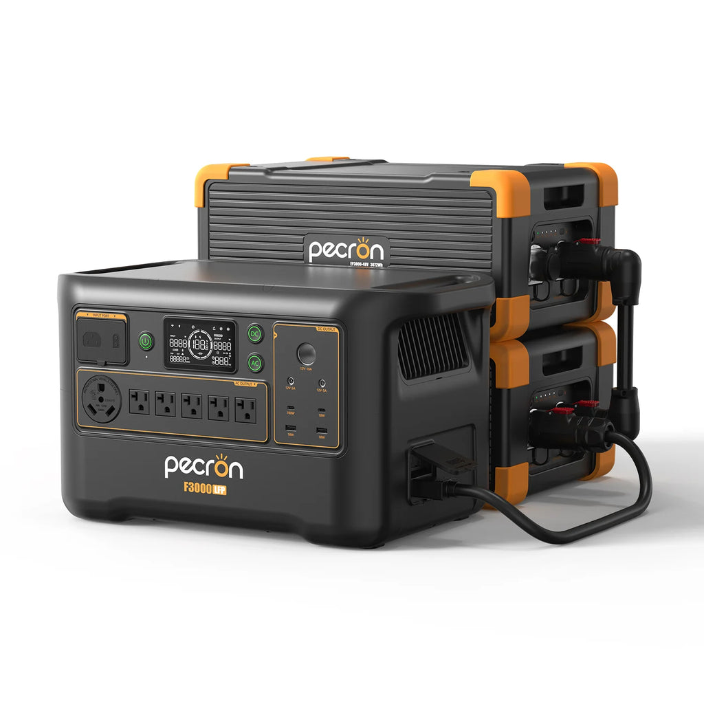 PECRON F3000LFP Portable Power Station 3600W 3072Wh, No US SALES TAX, FREE US SHIPPING!