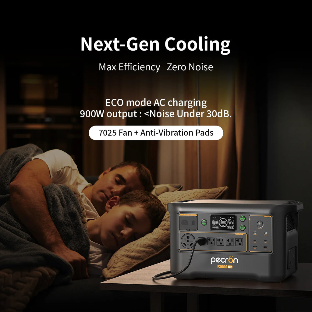 PECRON F3000LFP Portable Power Station 3600W 3072Wh, No US SALES TAX, FREE US SHIPPING!
