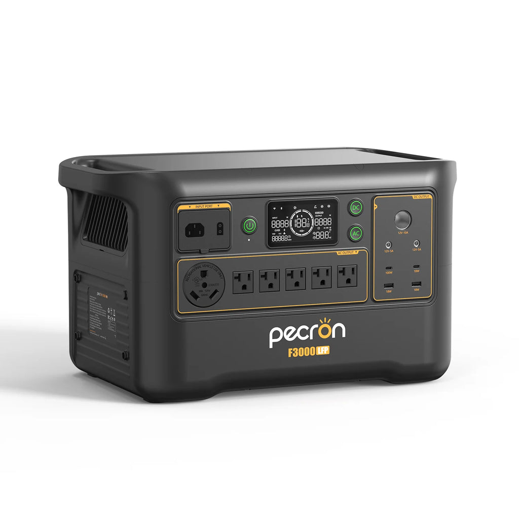 PECRON F3000LFP Portable Power Station 3600W 3072Wh, No US SALES TAX, FREE US SHIPPING!