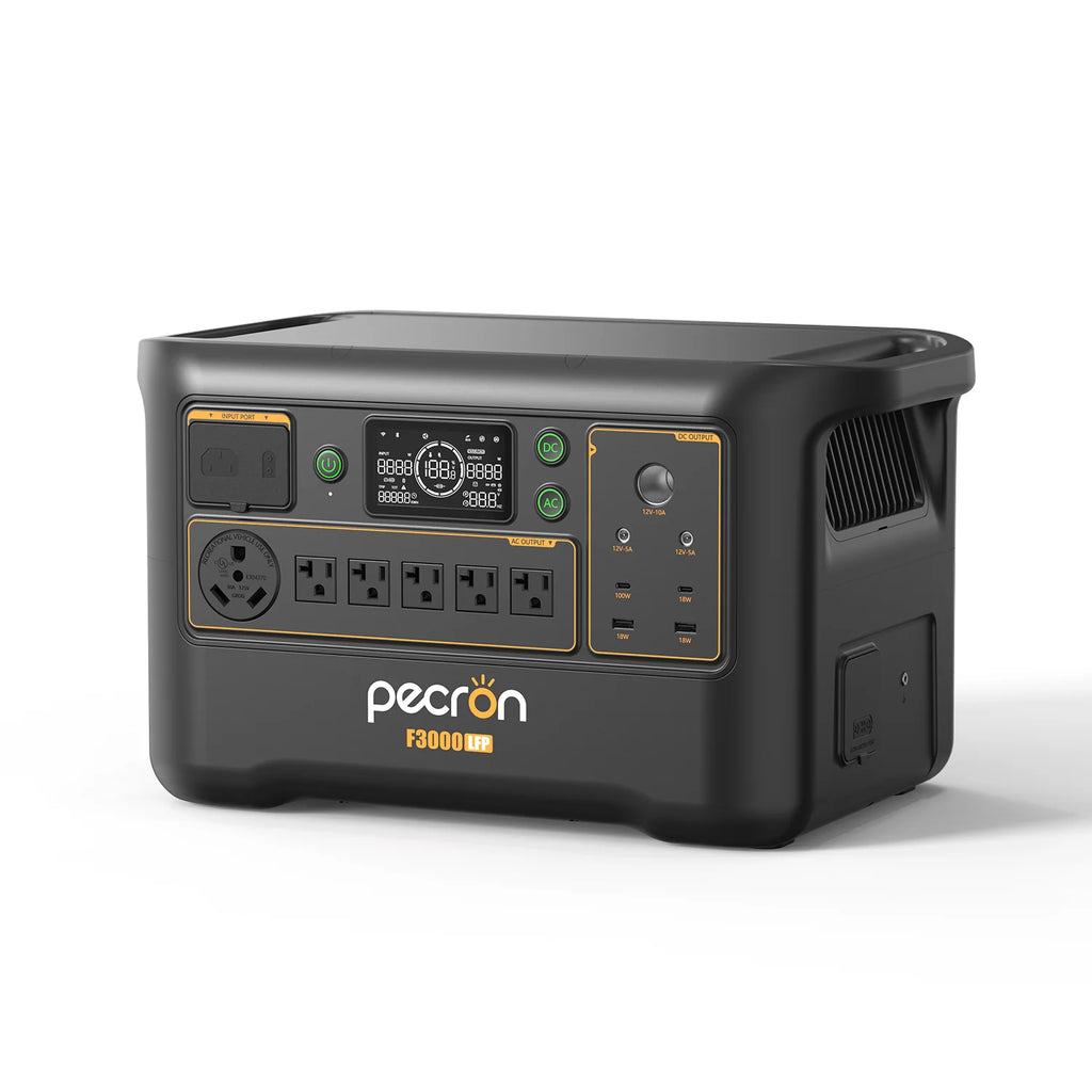 PECRON F3000LFP Portable Power Station 3600W 3072Wh, No US SALES TAX, FREE US SHIPPING!