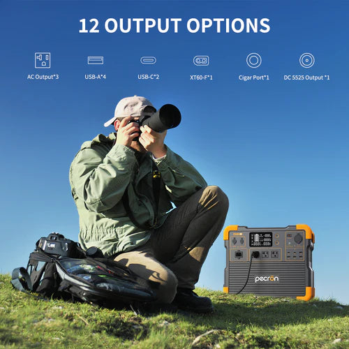 PECRON E2400LFP Portable Power Station 2400W 2048Wh No US Sales Tax, Free US Shipping! - Off Grid Trek
