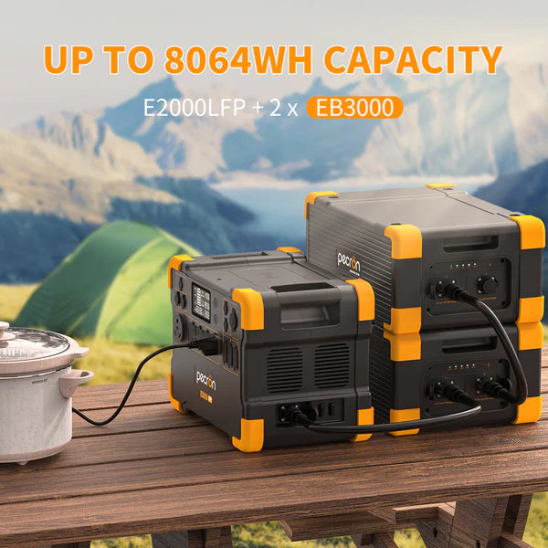 PECRON E2000LFP Expandable Portable Power Station 2000W 1920Wh No US Sales Tax, Free US Shipping! - Off Grid Trek