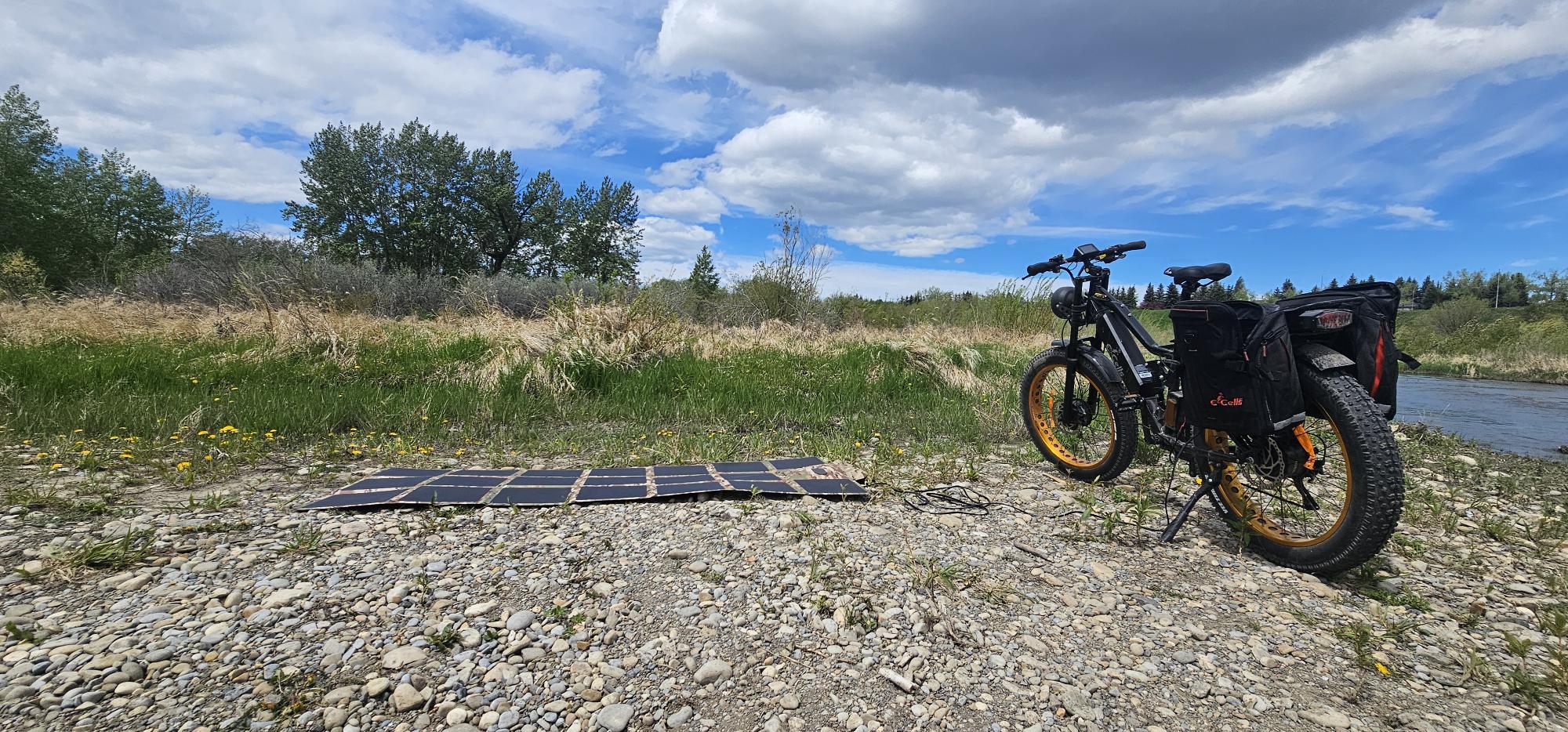 52V ebike battery 300W Solar Blanket charging kit No US Sales Tax!– Off  Grid Trek