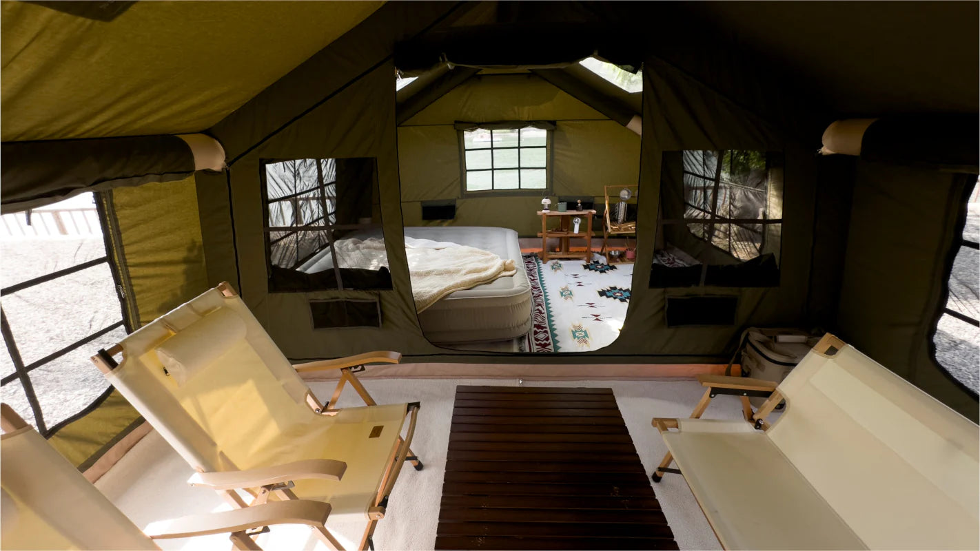 koala air tent 5 Inflatable tent Koala 5 Khaki for 2-6 person, No US Sales Tax!– Off Grid Trek