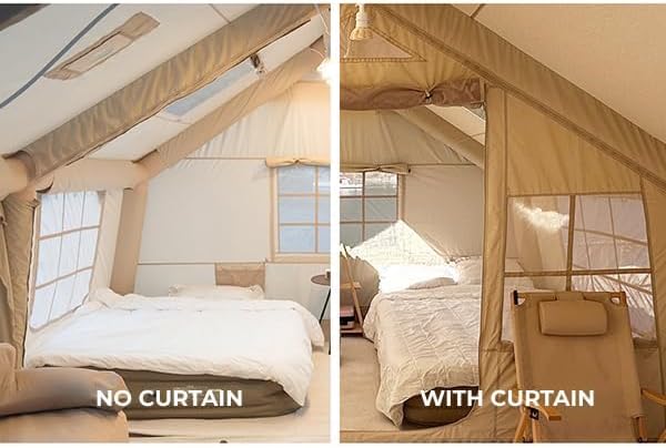 RBM Inflatable tent Koala 7 Beige for 8-10 person, No US Sales Tax, Free US Shipping! - Off Grid Trek