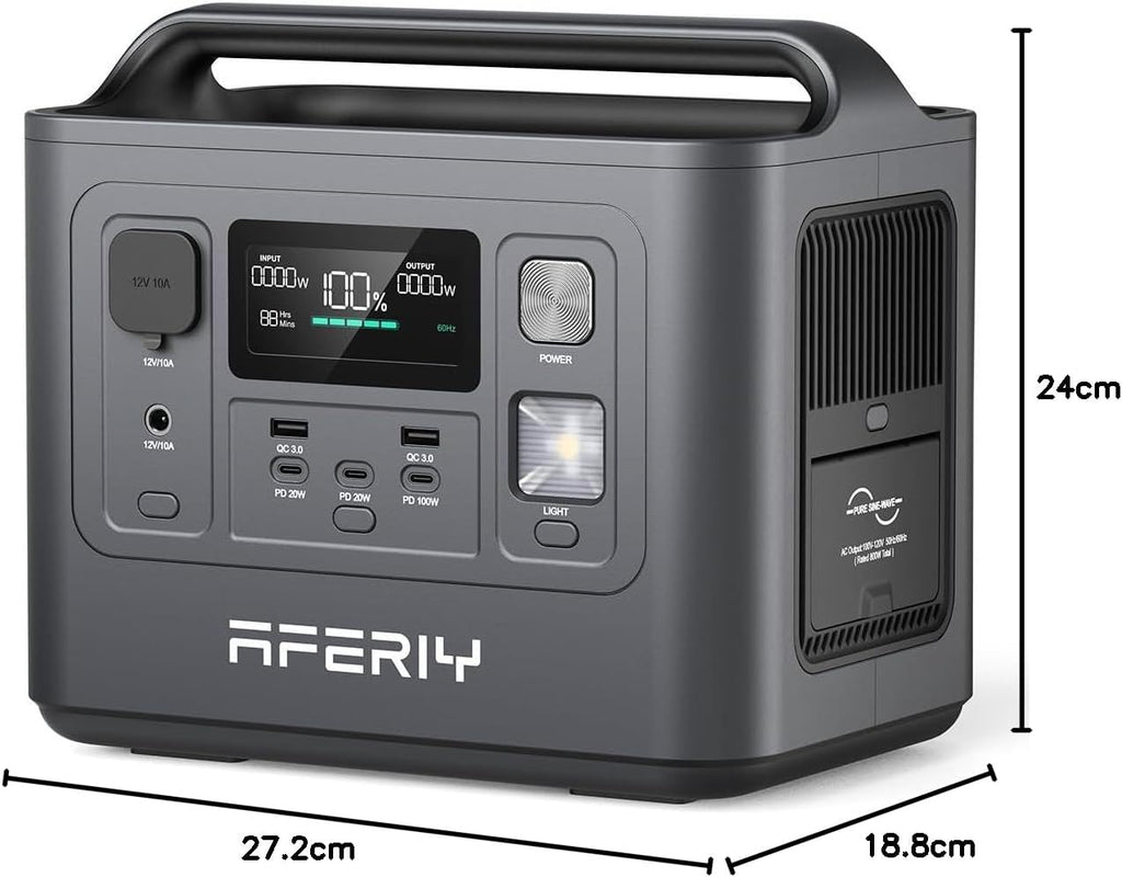Save $330.00 Aferiy P010 800W/1600W Surge, 512Wh, No US Sales Tax! Free US Shipping!