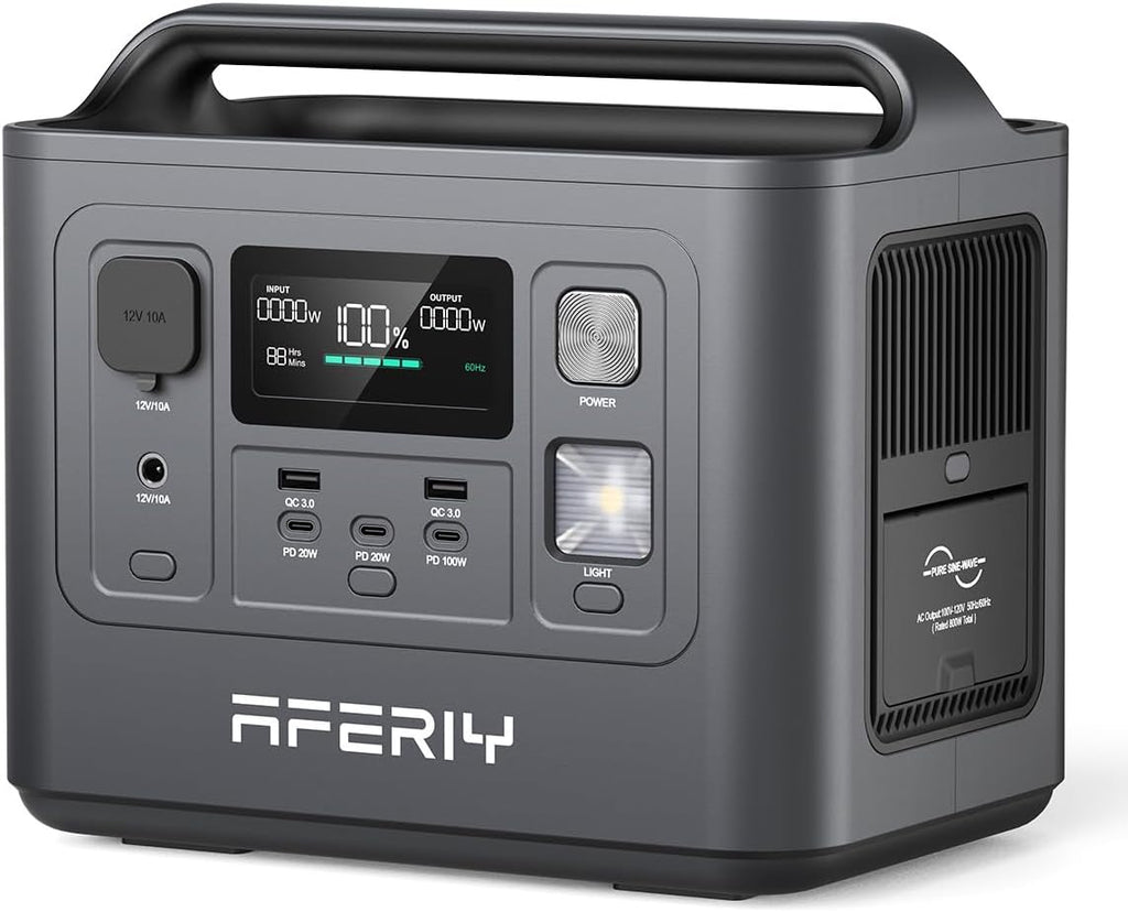 Save $330.00 Aferiy P010 800W/1600W Surge, 512Wh, No US Sales Tax! Free US Shipping!
