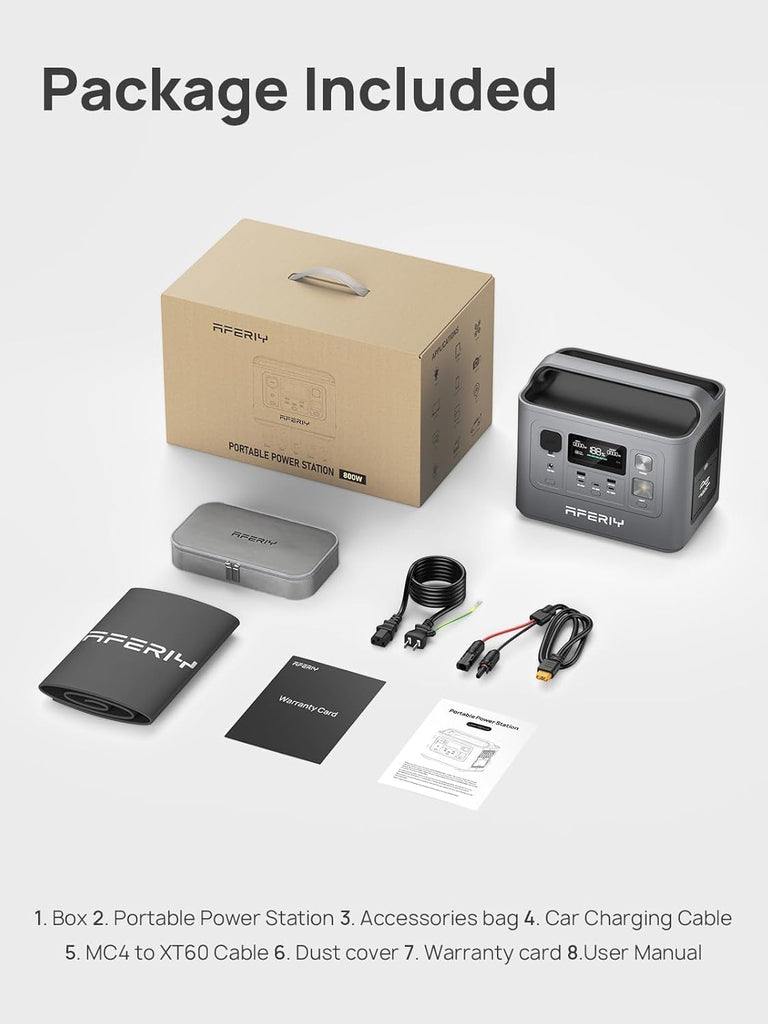 Save $330.00 Aferiy P010 800W/1600W Surge, 512Wh, No US Sales Tax! Free US Shipping!