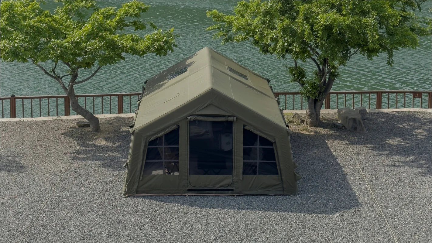 koala air tent 5 Inflatable tent Koala 5 Khaki for 2-6 person, No US Sales Tax!– Off Grid Trek