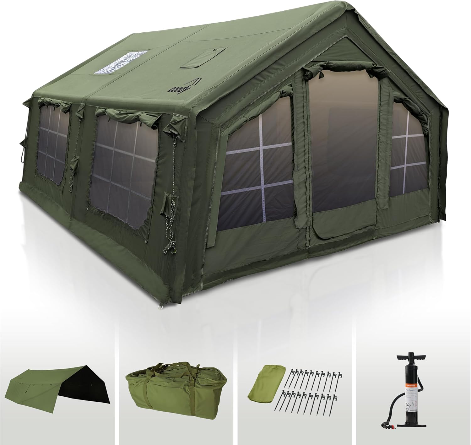 koala air tent 7 RBM Inflatable tent Koala 7 Khaki for 8-10 person, No US Sales Tax, Fr– Off Grid Trek