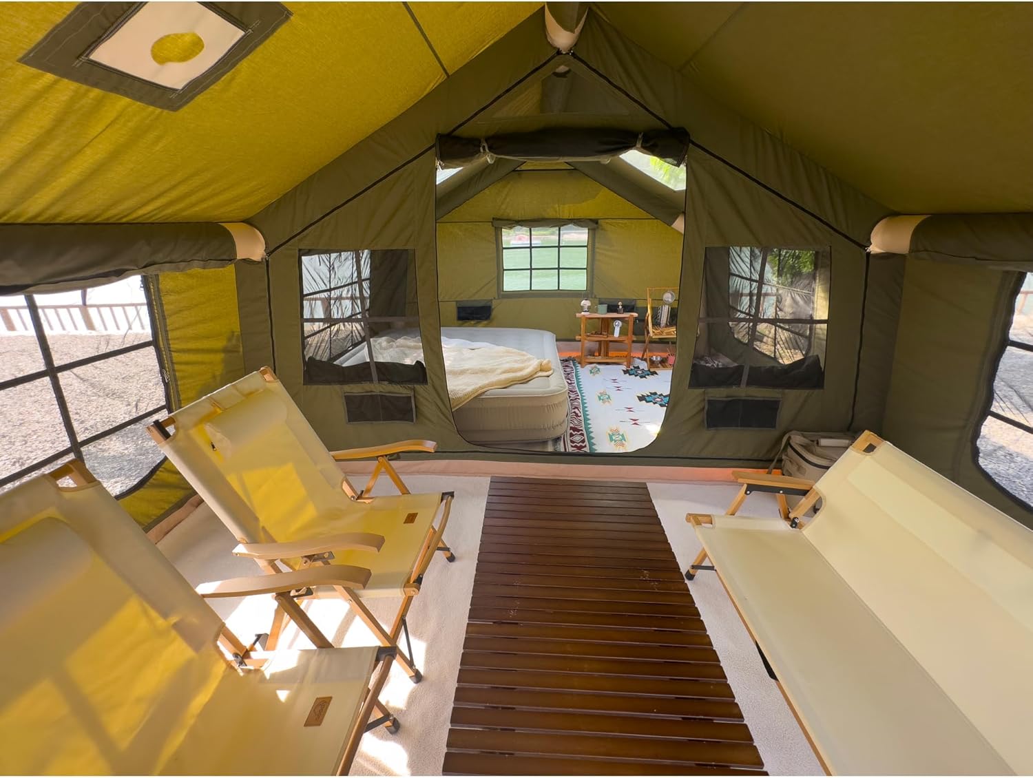 koala air tent 7 RBM Inflatable tent Koala 7 Khaki for 8-10 person, No US Sales Tax, Fr– Off Grid Trek