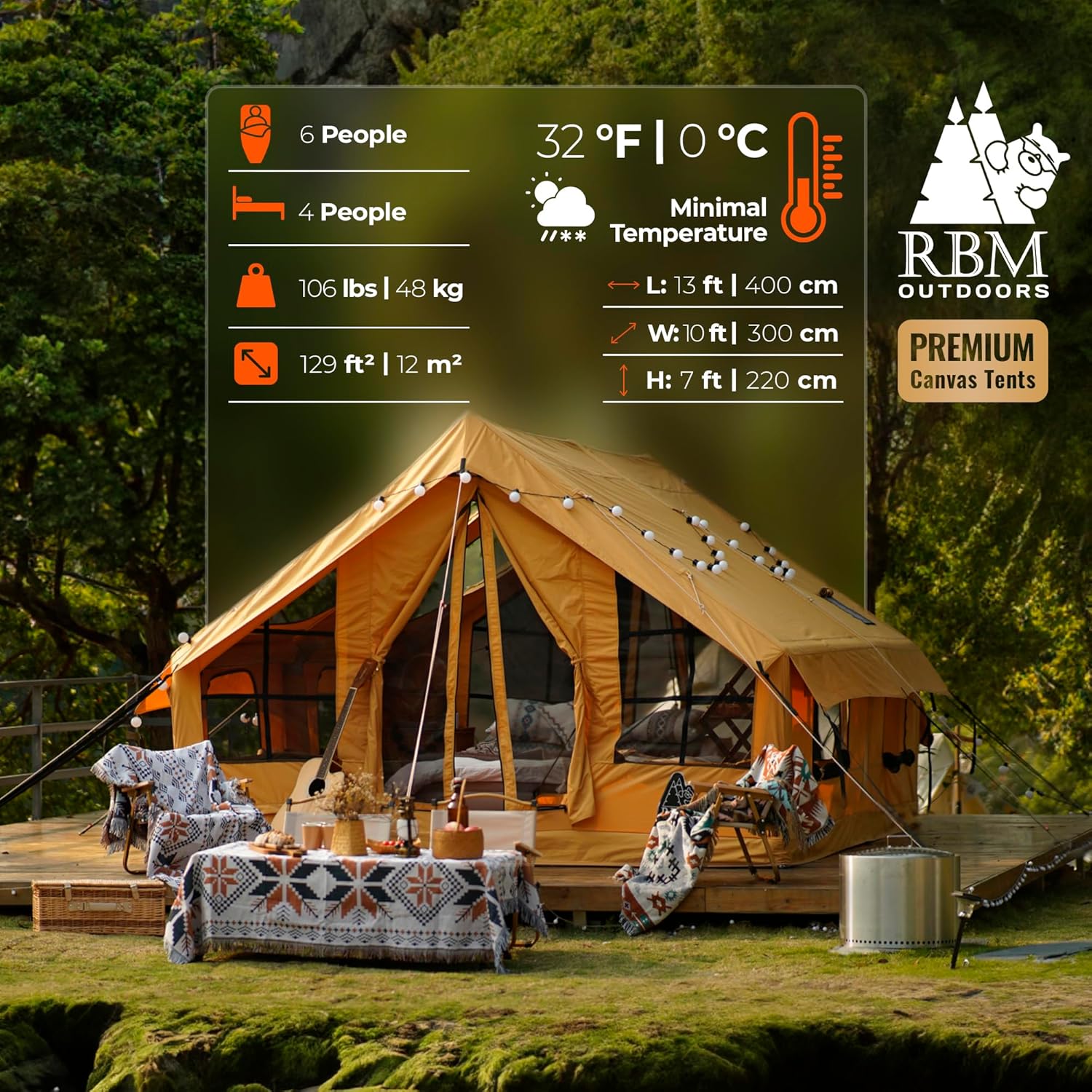 tent with inflatable floor RBM Inflatable tent Panda Large for 2-6 person– Off Grid Trek