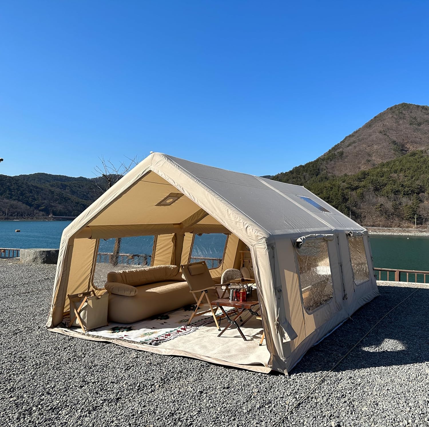koala air tent RBM Inflatable tent Koala 7 Beige for 8-10 person, No US Sales Tax, Fr– Off  Grid Trek
