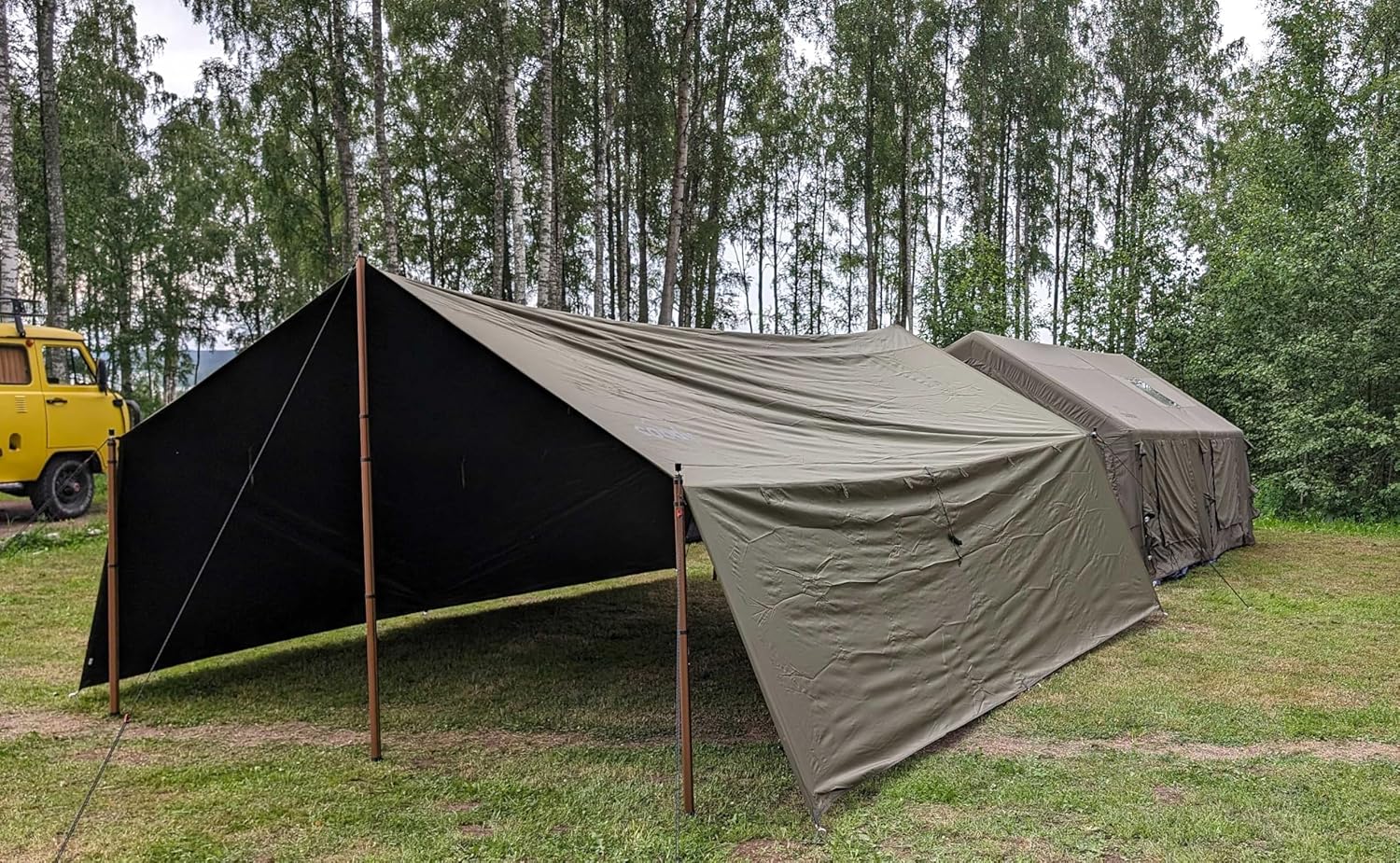small inflatable tent RBM Inflatable tent Koala 7 Khaki for 8-10 person, No US Sales Tax, Fr– Off Grid Trek