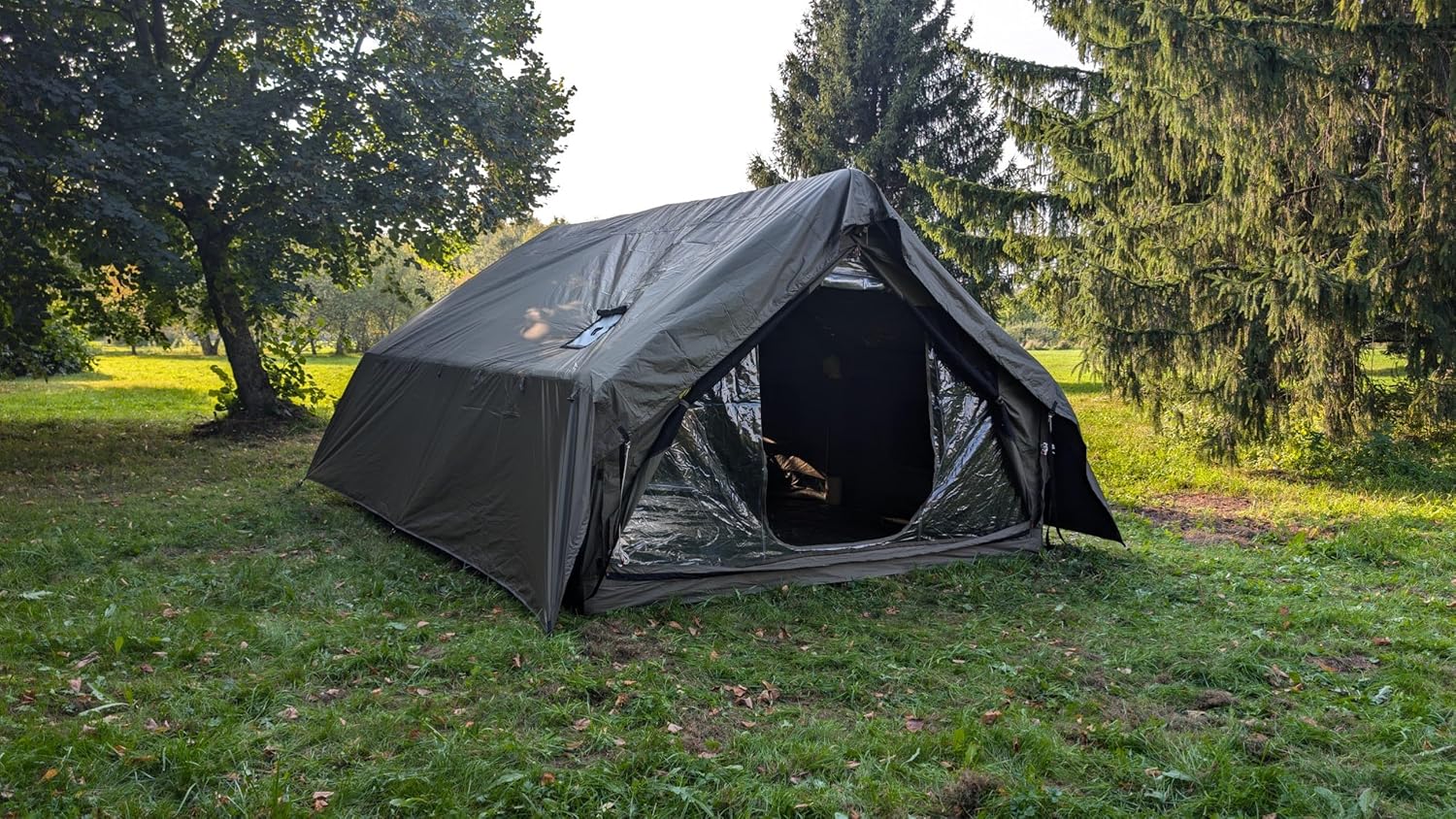 panda inflatable tent RBM Inflatable tent Panda Large Khaki for 2-6 person– Off Grid Trek