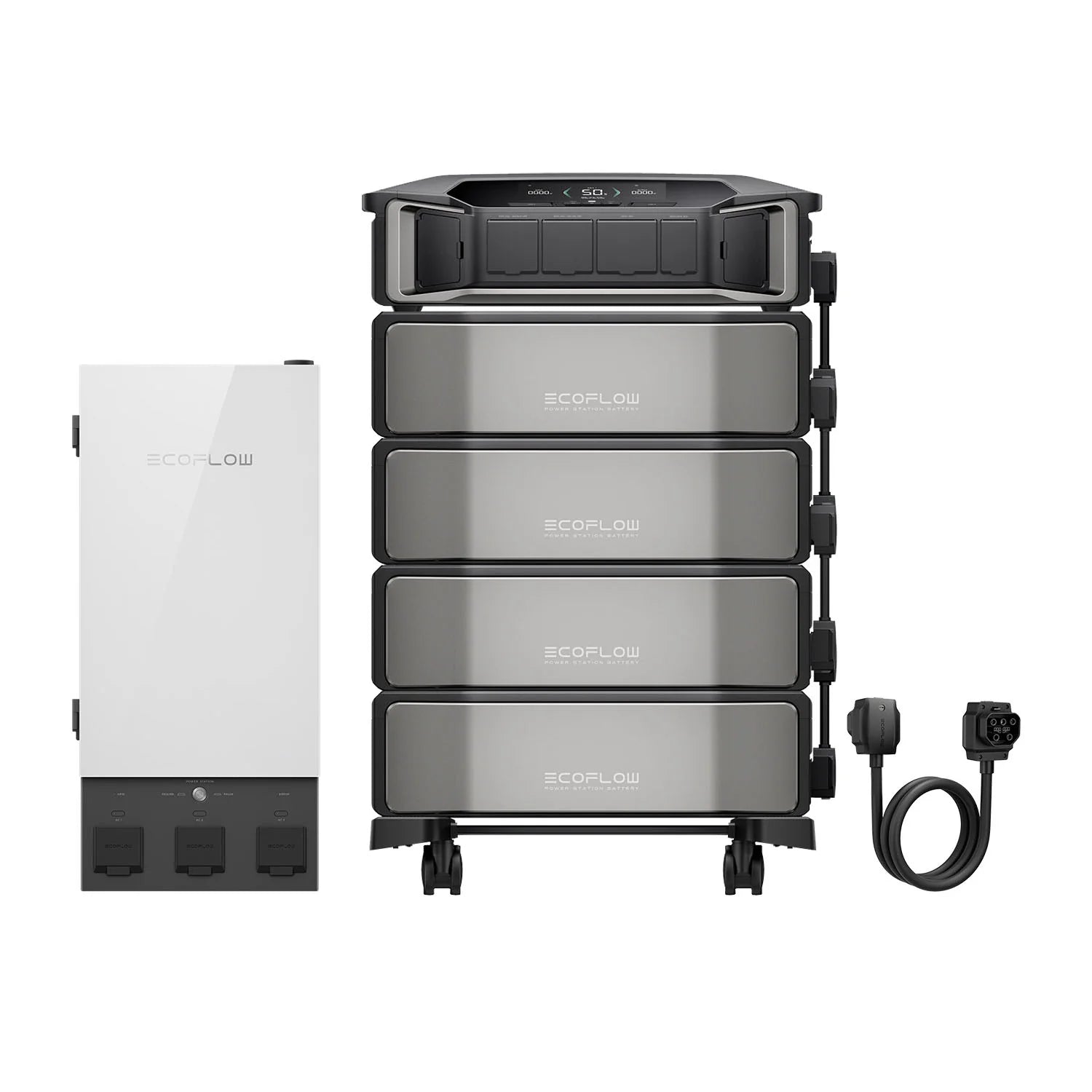EcoFlow DELTA Pro Ultra (1 × Inverter + 4 × Batteries 24,576kWh) + 1 ×  EcoFlow Smart Home Panel 2, NO US SALES TAX!, Free Shipping!
