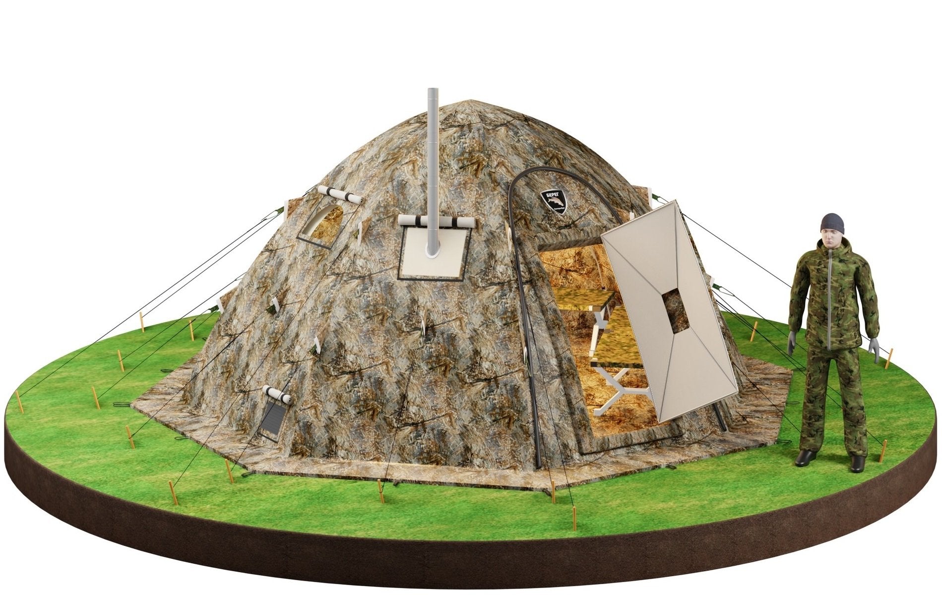 russian bear market tent Russian Bear Tent UP-5, 3-8 People FREE SHIPPING, NO US SALES TAX!– Off Grid Trek