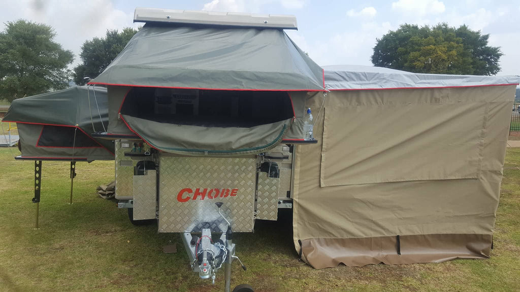 Chobe Tec Caravan sleeps 4, 1672lbs USD Pricing - Off Grid Trek