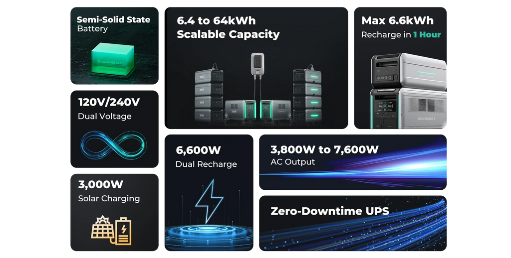 Zendure SuperBase V Power Station SBV4600 & 1 Satellite Battery, Free Shipping, No US Sales Tax! - Off Grid Trek
