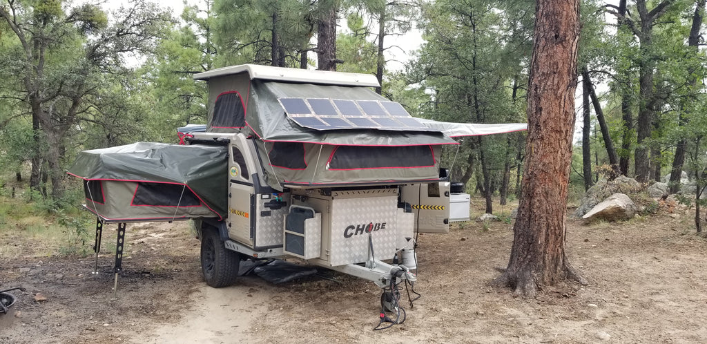 Chobe Tec Caravan sleeps 4, 1672lbs USD Pricing - Off Grid Trek