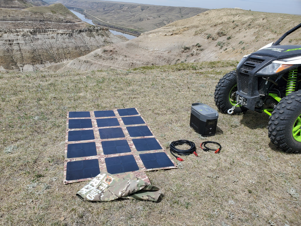 PACKAGE: 200W Solar Blanket Bundle with Ecoflow Delta 1300 Solar Generator NO US SALES TAX! - Off Grid Trek