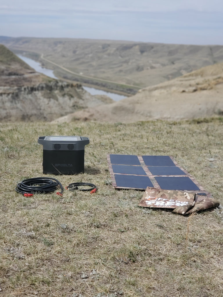 PACKAGE: 120W Solar Blanket Bundle with Ecoflow Delta 1300 Solar Generator, NO US SALES TAX! - Off Grid Trek