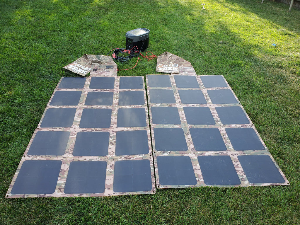 PACKAGE: 400W Solar Blanket Bundle with Ecoflow Delta 1300 Solar Generator NO US SALES TAX! - Off Grid Trek