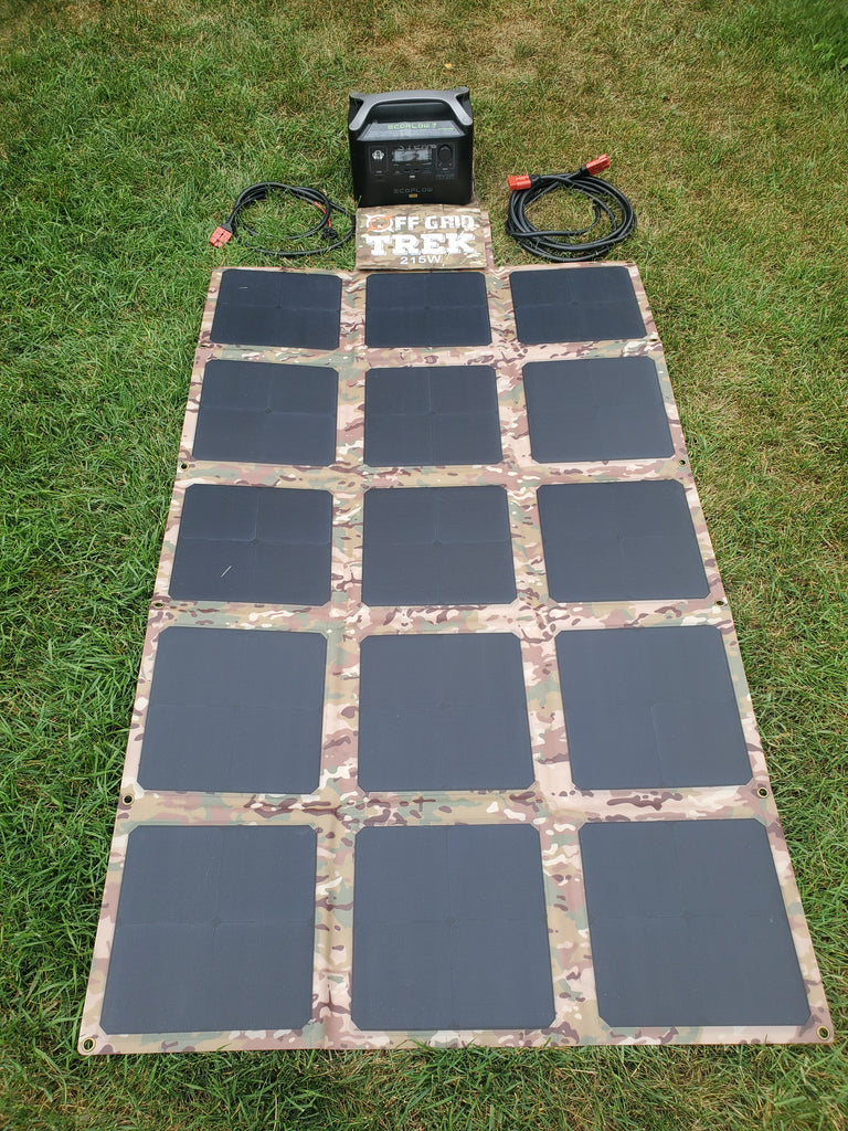 215W Solar Blanket, & Ecoflow River Pro Package, NO US SALES TAX! - Off Grid Trek