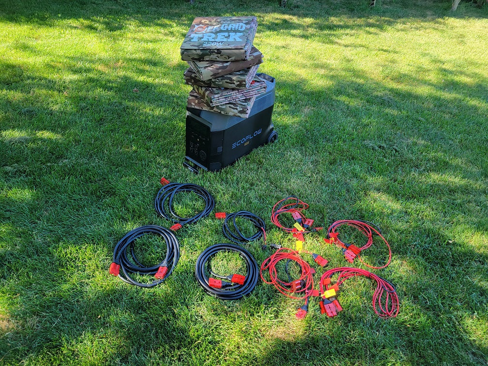 1100W Solar Blanket Package 5 x 220W & Cables, NO US SALES TAX! Save $500.00 - Off Grid Trek