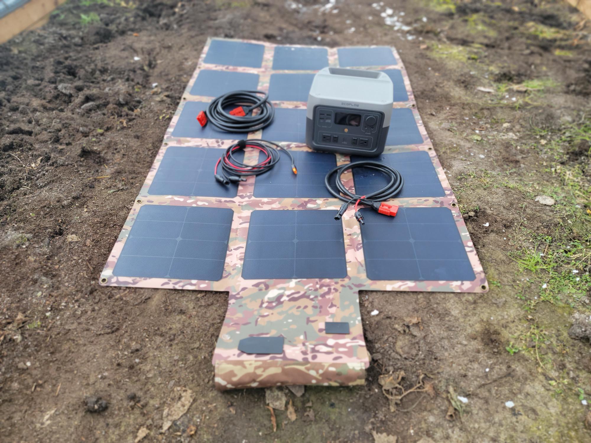 220W Solar Blanket & EcoFlow RIVER 2 Max Package NO US SALES TAX!
