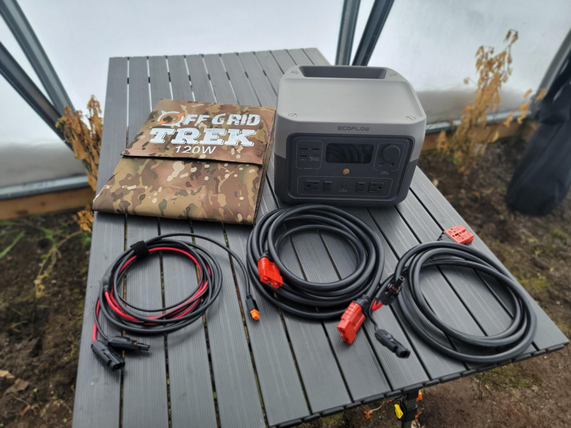 120W Solar Blanket & EcoFlow RIVER 2 Max Package NO US SALES TAX!