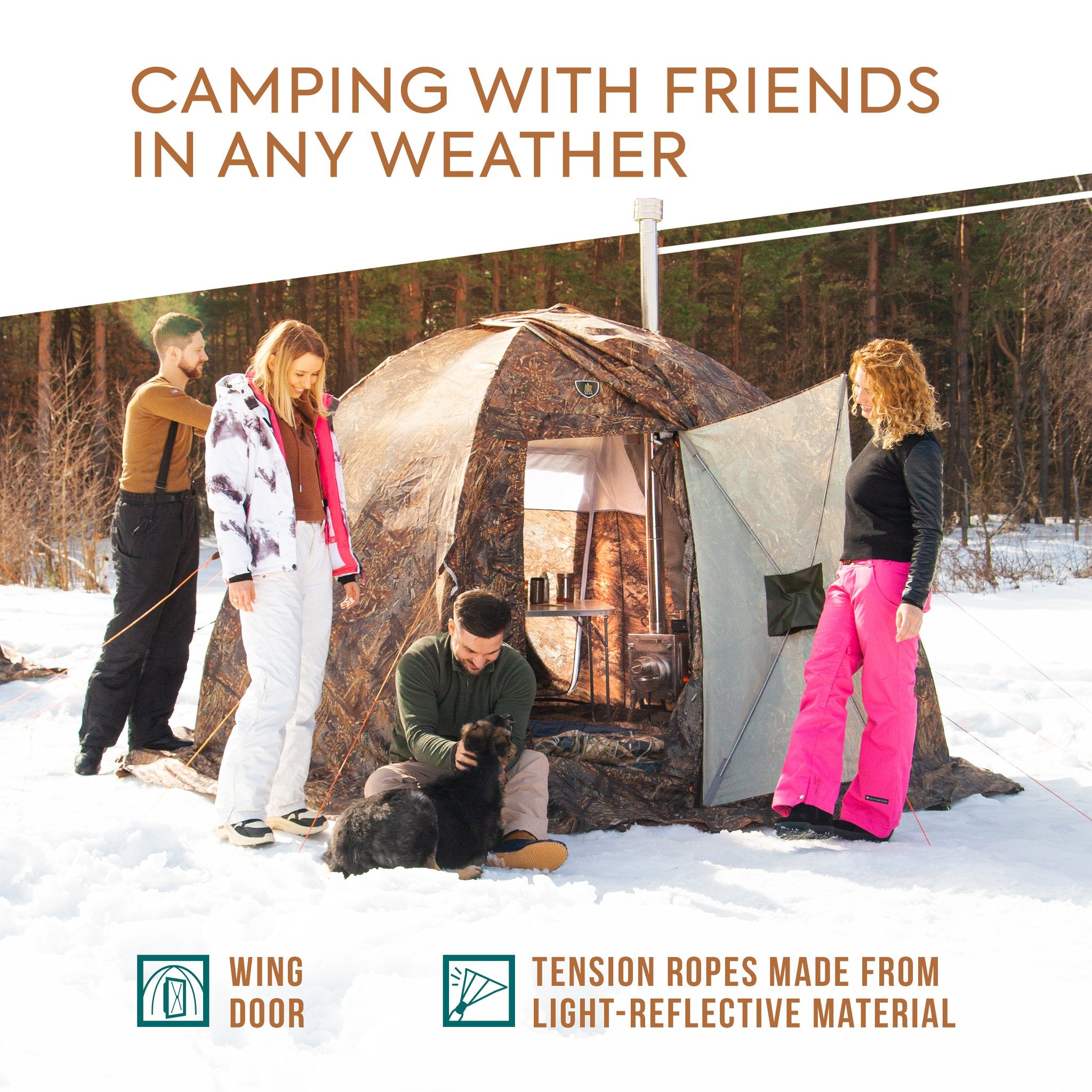 russian hot tents All-Season Tent with Stove Jack "UP-2". Best tent for 1-4 person, FREE– Off Grid Trek