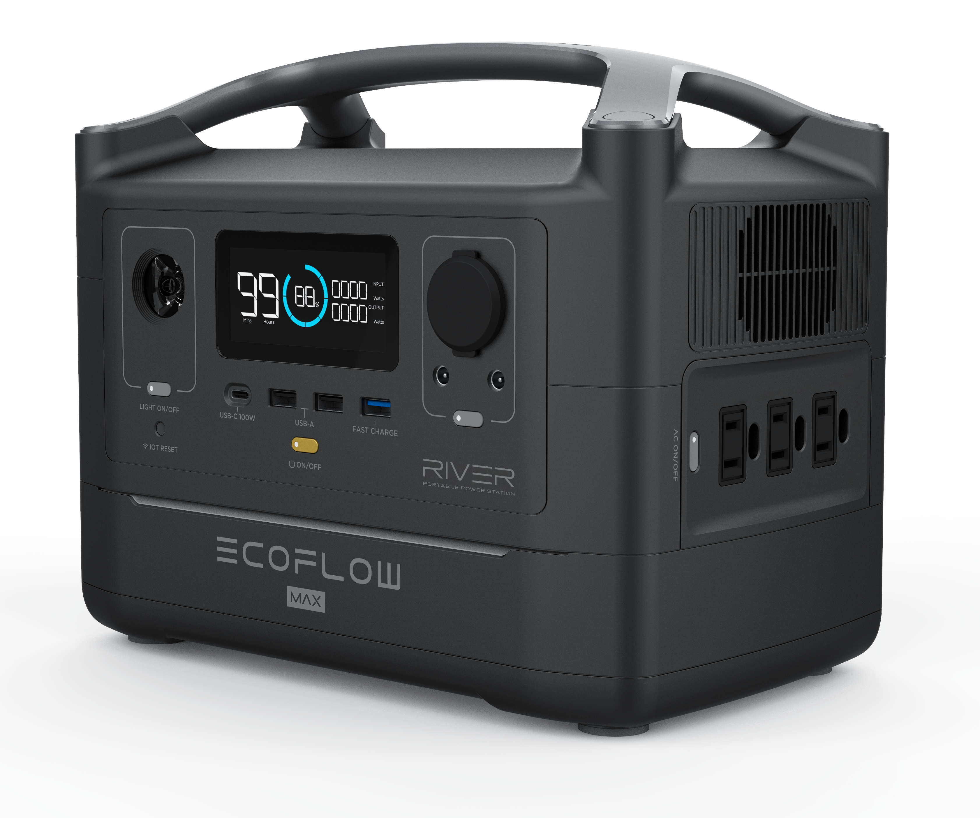 EcoFlow RIVER Max | 576Wh / 600W (1200W Peak) Portable Power