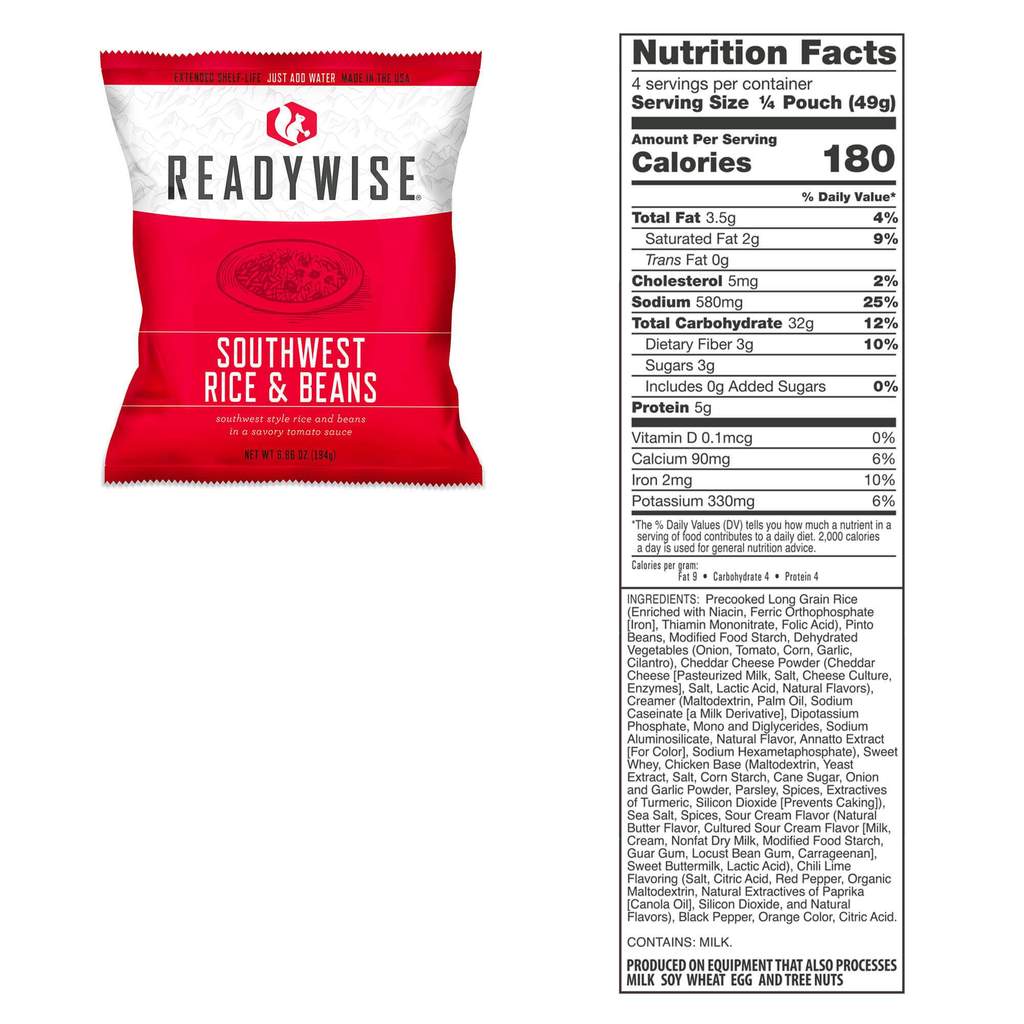 Long Term Emergency Food Supply 360 Servings 25 year shelf life no US Sales Tax! - Off Grid Trek