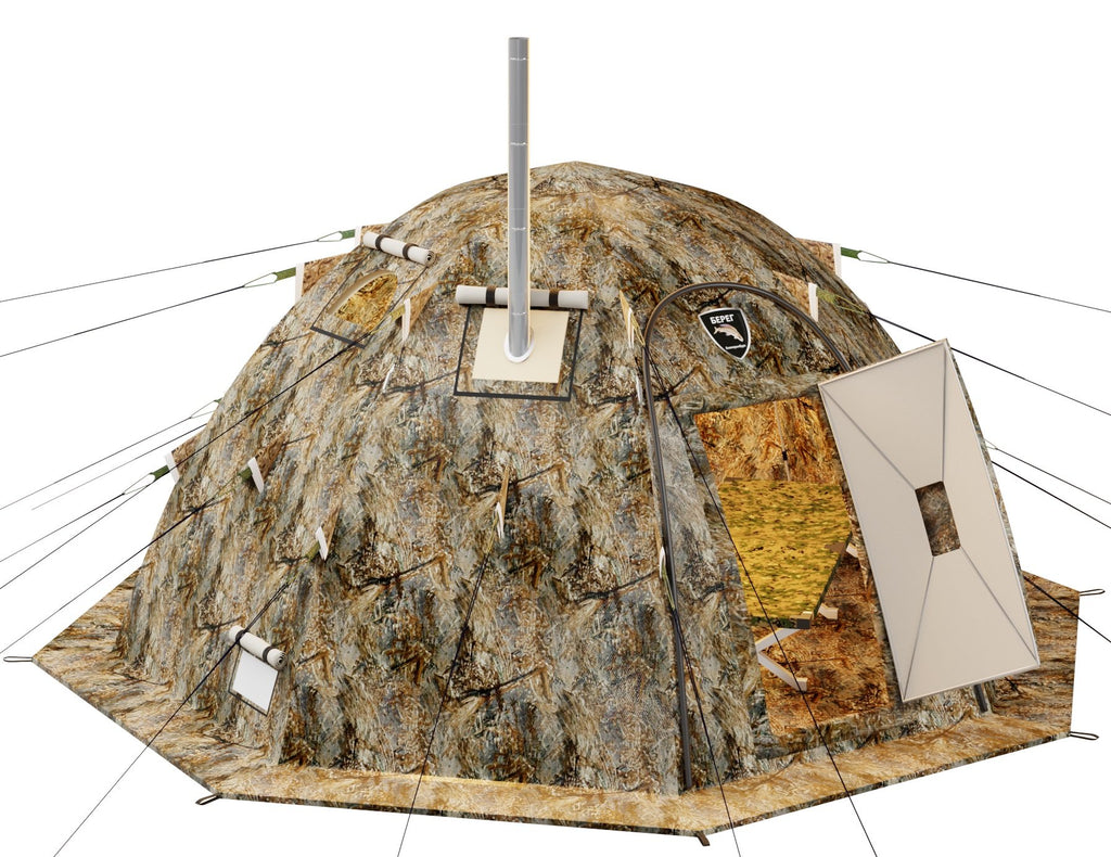 All-Season Tent with Stove Jack "UP-2". Best tent for 1-4 person, FREE SHIPPING, NO US SALES TAX! - Off Grid Trek