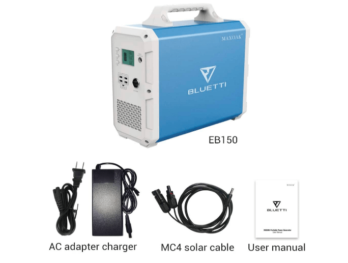 Bluetti Solar Power Station EB150 1500Wh/1000W, NO US SALES TAX! +