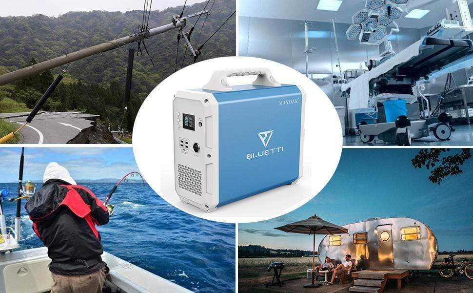 Bluetti Solar Power Station EB150 1500Wh/1000W, NO US SALES TAX! + Fre Off  Grid Trek
