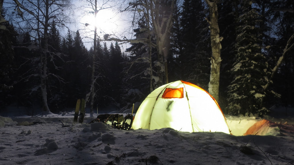 All-Season Tent with Stove Jack "UP-2". Best tent for 1-4 person, FREE SHIPPING, NO US SALES TAX! - Off Grid Trek
