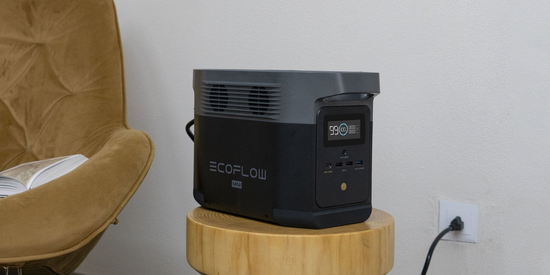 EcoFlow 2024 Heat Powered Stove Fan Mini For Small Spaces + FREE Thermometer